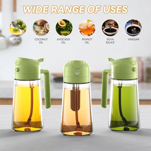 2-in-1 Oil Sprayer & Dispenser Bottle – 500ML